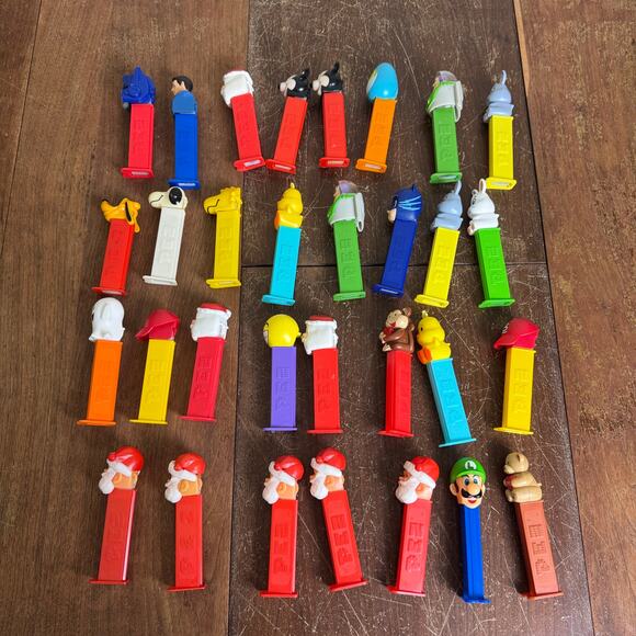 Bundle Lot 31 PEZ candy dispenser VINTAGE Modern Disney Snoopy Transformers‎ Etc - Picture 3 of 10